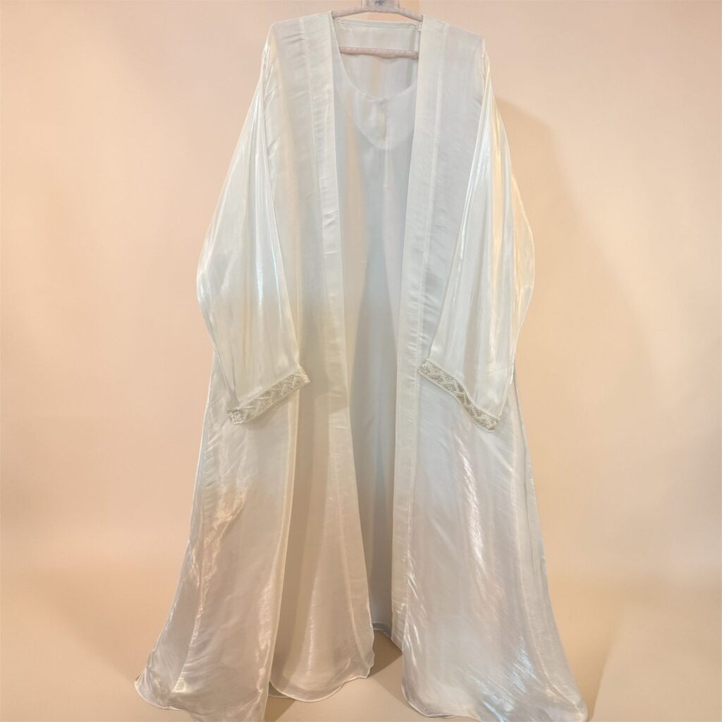 Princess White Premium 4-Piece Abaya Set - Luxury Modest Fashion Pakistan.